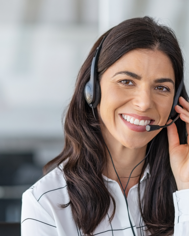 Woman answering a call in Arizona for MAI